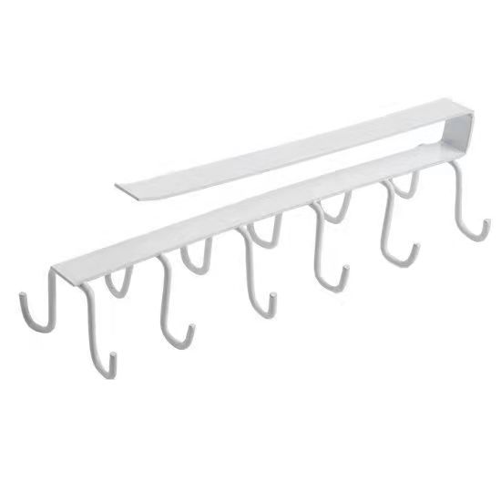 Держатель для кружки Вешалка для кофейной чашки Крючки для полотенец Кухонная подвесная полка-органайзер Двухрядная стойка Кухонные шкафы Организация Вешалка для одежды Крючок для крепления лопаты Рельсы