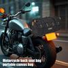 Motorcycle Bags Canvas Hangable Portable Rear Bike Storage Backpack Waterproof Retro Motorcycle Bags For Back Seat With Zipper
