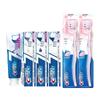 3x180g toothpaste + 2 pink velvet gum care toothbrushes