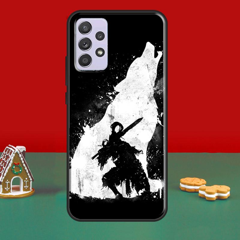Чехол с изображением волка для Samsung A32 A12 A22 A52 A72 A21S A20e A03S A40 A50 A70 A31 A51 A71 A52S