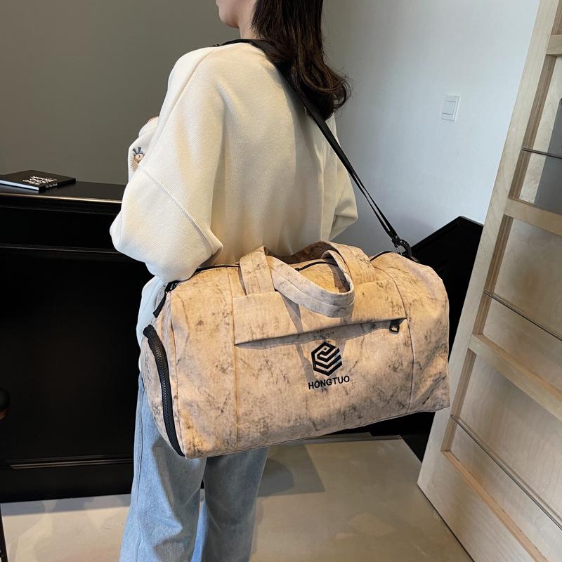 Женская модная легкая дорожная сумка на колесиках: Вместительная сумка для коротких поездок и занятий спортом