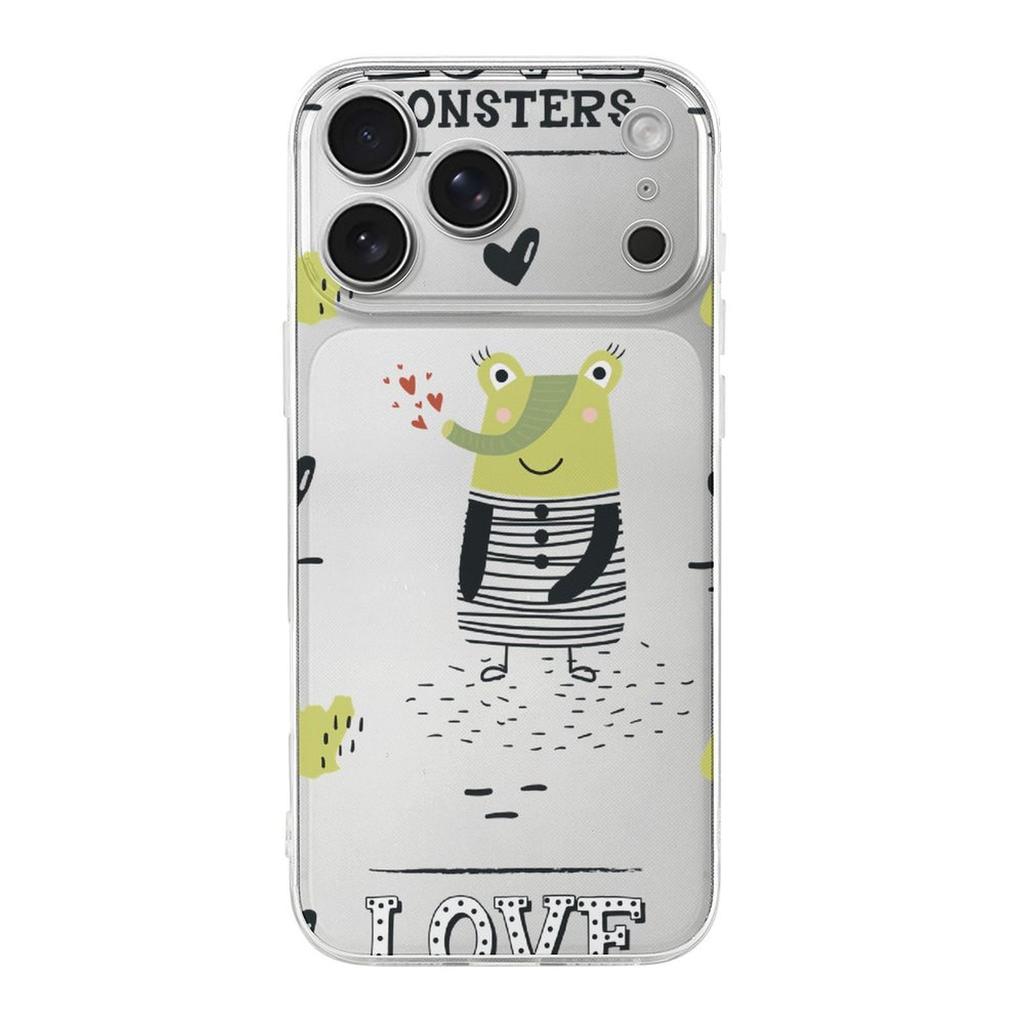 1 Pack For Iphone 17/17Air/17Pro/17ProMax Flexible Crystal TPU Case With Shock Absorber Edges, Scratch Proof Back And Lens Lip