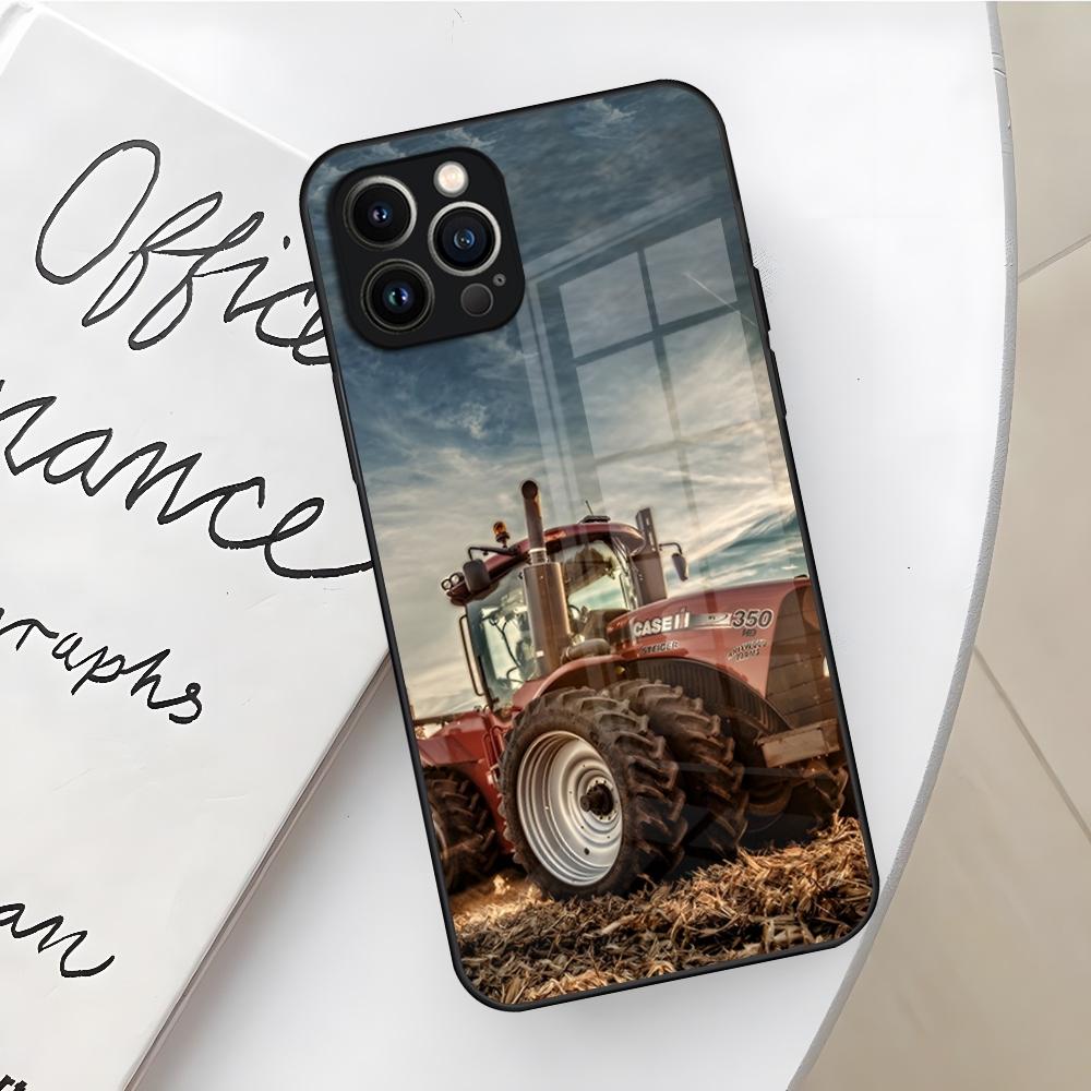 Чехол International Havester IH Трактор Чехол для телефона для Iphone 16 15 14 12 11 13 Pro Max Mini X Xr Xs Se 8 Puls Стеклянный Чехол
