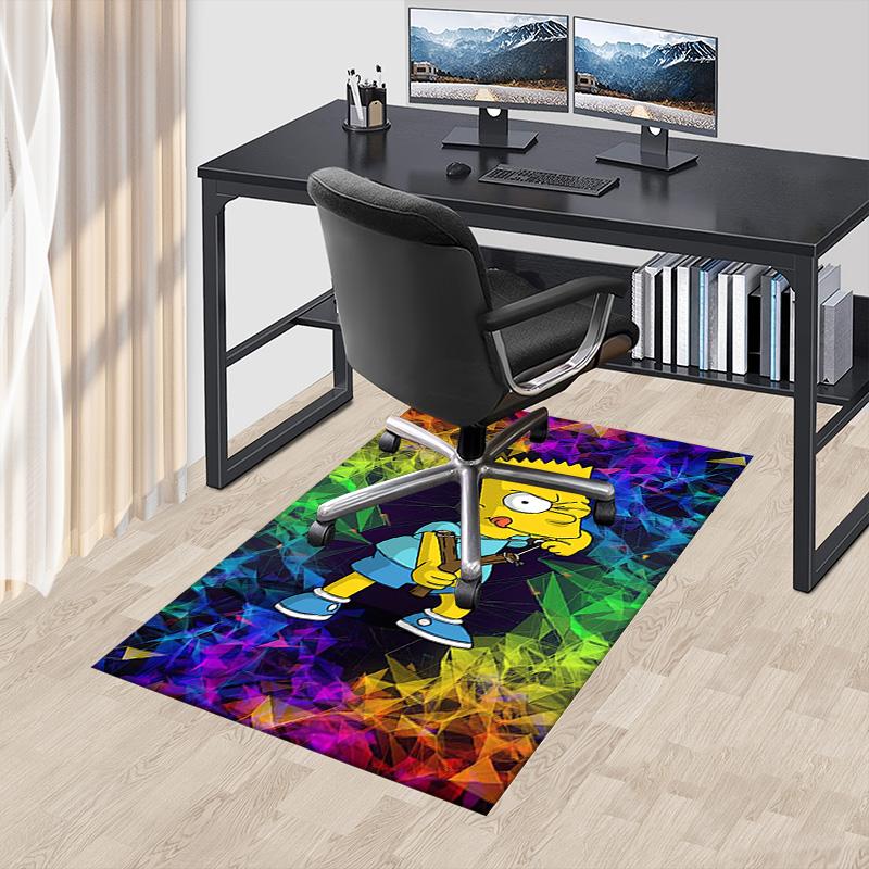 Bart Simpson Guitar Carpet For Playroom Bedroom Living Room Sofa Home Decorkids Game Area Rug Nonslip Floor Mat