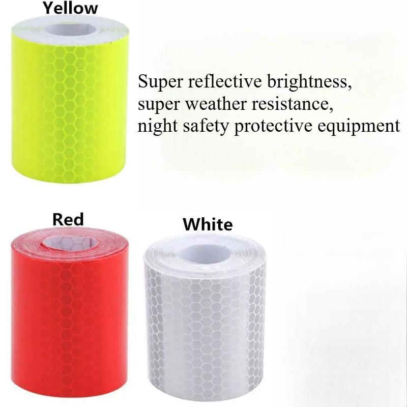 1/3/5Pcs 1M Car Reflective Tape Auto Safety Warning Sticker Reflector Protective Tape Strip Film for Trucks Auto Stickers