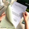 Block Pieces Large Opening Gradient Resume Protective Cover Folder