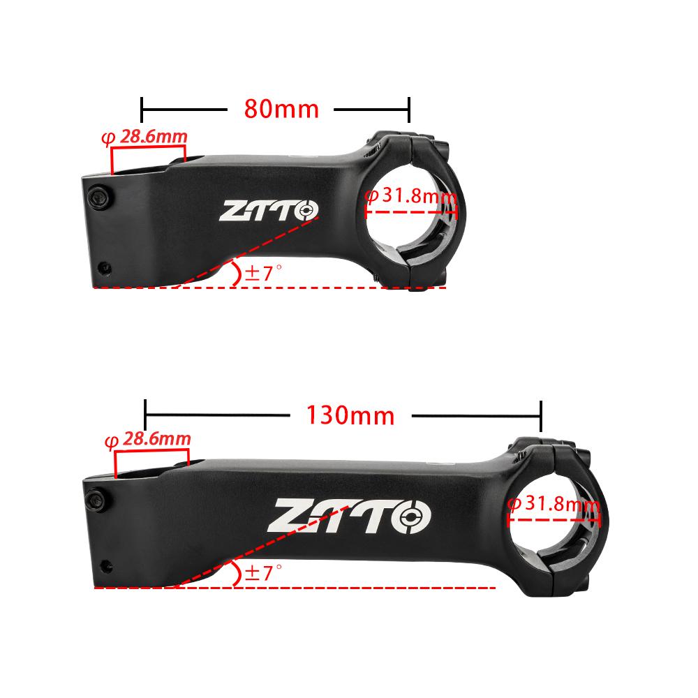ZTTO 80/90/100/110/120/130MM Велосипедный вынос руля с внутренней прокладкой кабелей со спейсером 28,6 мм-31,8 мм Руль Велосипедный вынос руля с внутренней прокладкой проводов