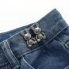 Zinc Zinc Alloy Rabbit Snaps Detachable Pant Clips Removable  Pins   Jeans Pants