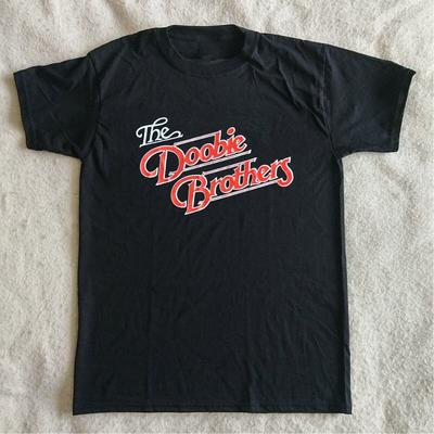 Футболка Doobie Brothers Cycles Tour Черная Хлопковая Полный Размер S-5XL Унисекс