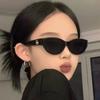 Retro Women's Senior Ins Style Concave Shape Cat Eye Sunglasses Fashion Men's Cycling Sun Glasses Outdoor Excursion Trendy Wear