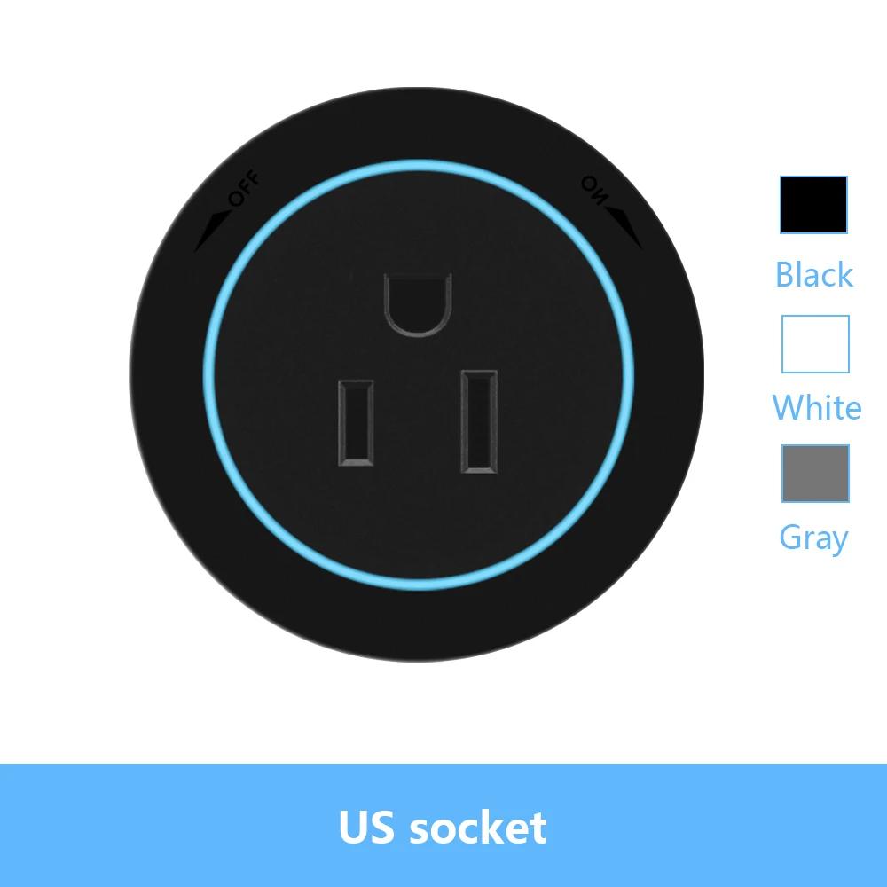 Настенная розетка с дорожкой электропитания ЕС Великобритания Франция Корея Стандарт Дом Кухня Ванная Офис Настенные электрические розетки Вилки Адаптеры Белый Черный