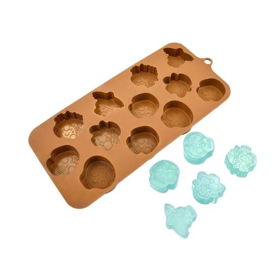 Форма для выпечки десерта Yousheng, пищевая термостойкая силиконовая форма для Хэллоуина, тыквы, призрака, форма для шоколадных конфет, печенья