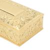 Zinc Alloy Trinket Storage Box Gold Treasure Chest Case Jewelry Boxes Keepsake Box  For Ladies