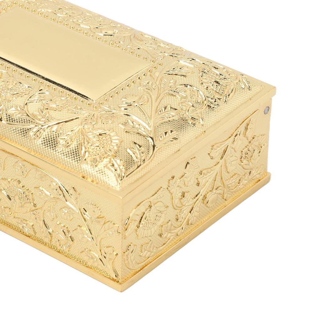 Zinc Alloy Trinket Storage Box Gold Treasure Chest Case Jewelry Boxes Keepsake Box For Ladies