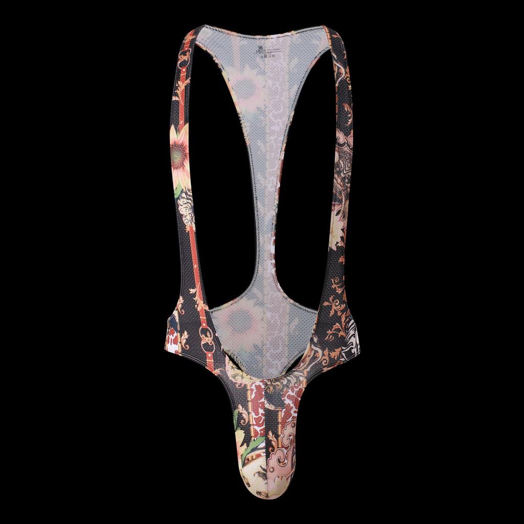 Сексуальные мужские боди с принтом, мужские сетчатые трико-джокеры, нижнее белье, комбинезоны, боди для борьбы, нижнее белье для мужчин, корректирующие тело