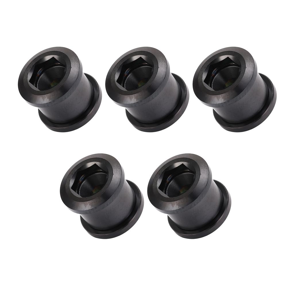 5 шт. 6,5 мм болтов для одной передней звезды, комплект из высокопрочного титанового сплава, универсальный комплект болтов для передней звезды для велосипеда, черный