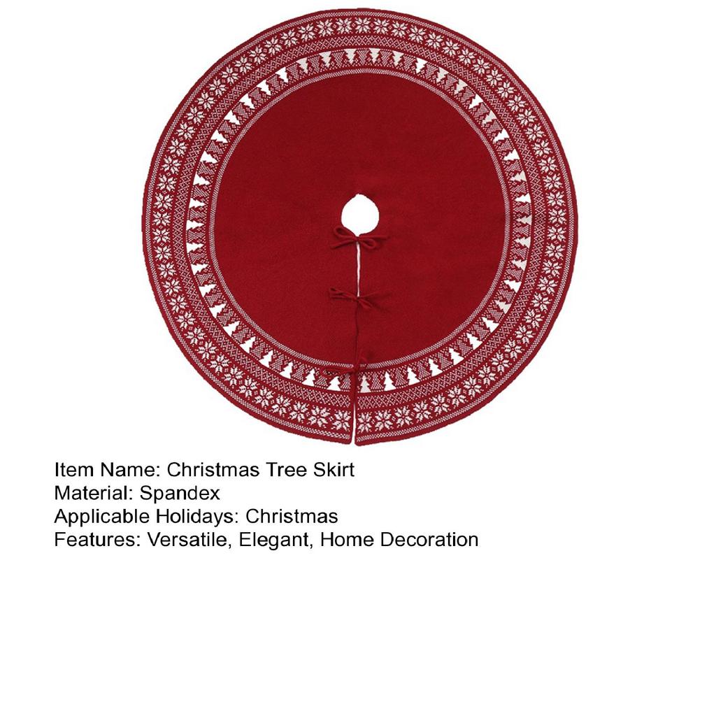 Вязаная юбка в виде рождественской елки, деревенская толстая юбка в виде снежинки, праздничное украшение для фермерского дома, декор для домашней вечеринки