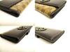 Authentic GUCCI Beige GG Coating Canvas Dark Brown Leather Flap Wallet #a997  Refurbished