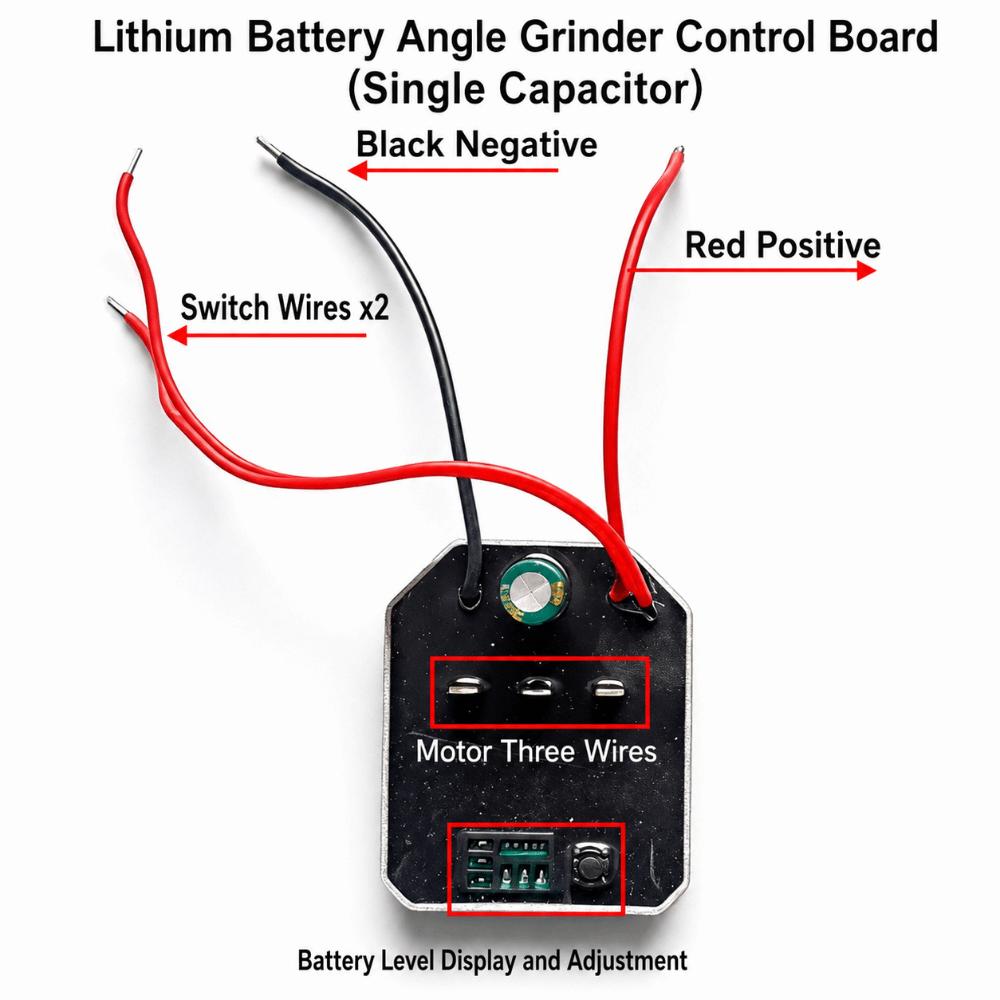 Brushless Lithium Angle grinder control board 60A Electric Wrench Board Power Tool