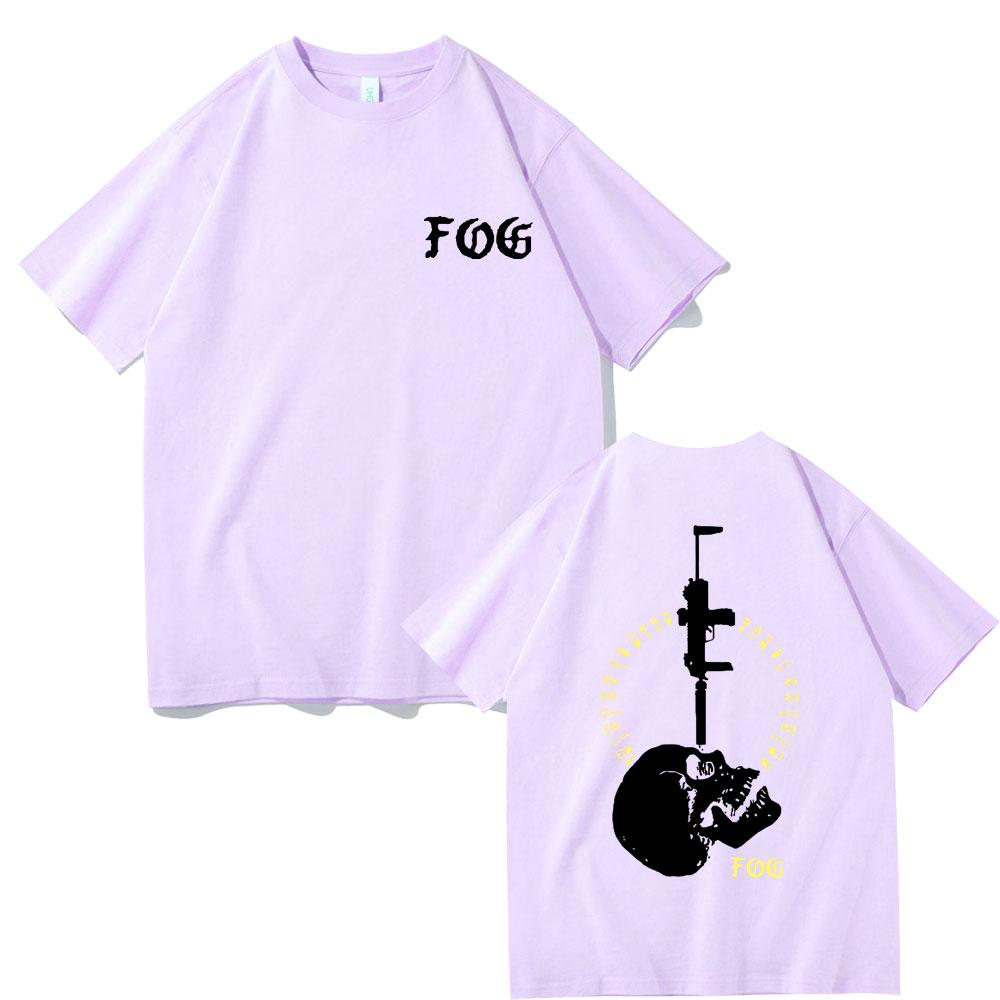 Vintage Fog Forward Observations Group Print T-shirt Skeleton Graphic T Shirts Men Oversized Tshirt Men's Gothic Rock Clothes