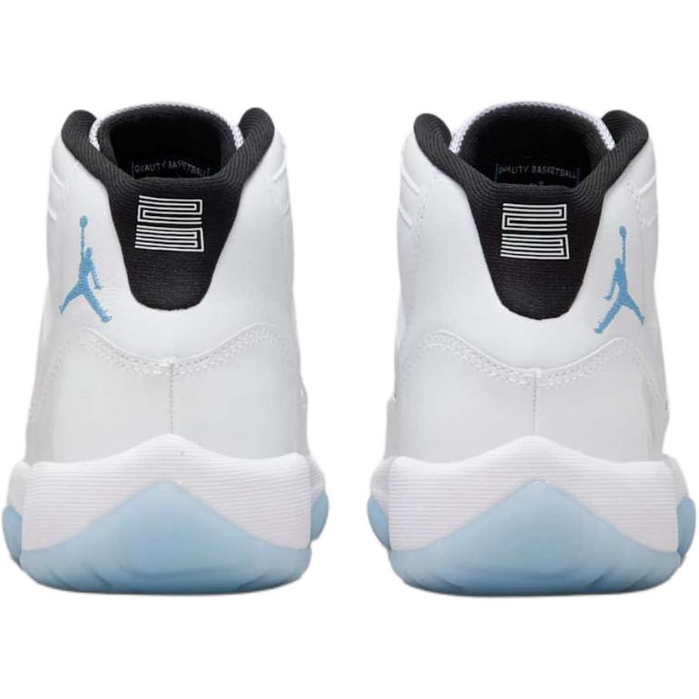 Jordan Air Jordan 11 Амортизация от ударов по пятке Высокие Детские Баскетбольные Кроссовки Белые 378038-104