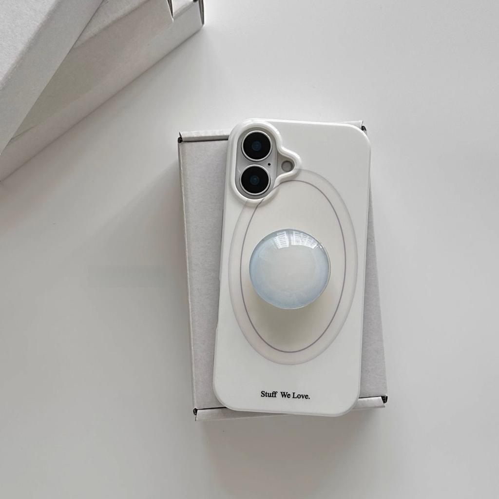 Минималистичный овальный чехол для телефона Apple iPhone 16ProMax - мягкий силиконовый держатель для телефона, противоударный креативный чехол для iPhone 16/15/14/13/12/11/XS/XR/XS
