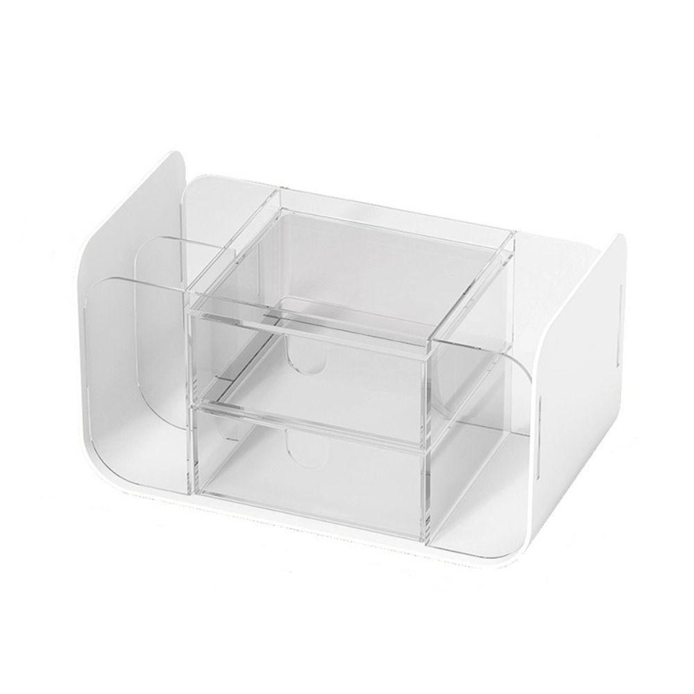 Drawer Pen Container Large Capacity Makeup Brush Holder Durable Stationery Storage Box School
