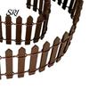 Mini Fence with Vibrant Colors for Flower Pots 35 Inch Long Fairy Garden Small Wood Decorative Picket Miniature Micro Landscape Ornaments Dollhouse