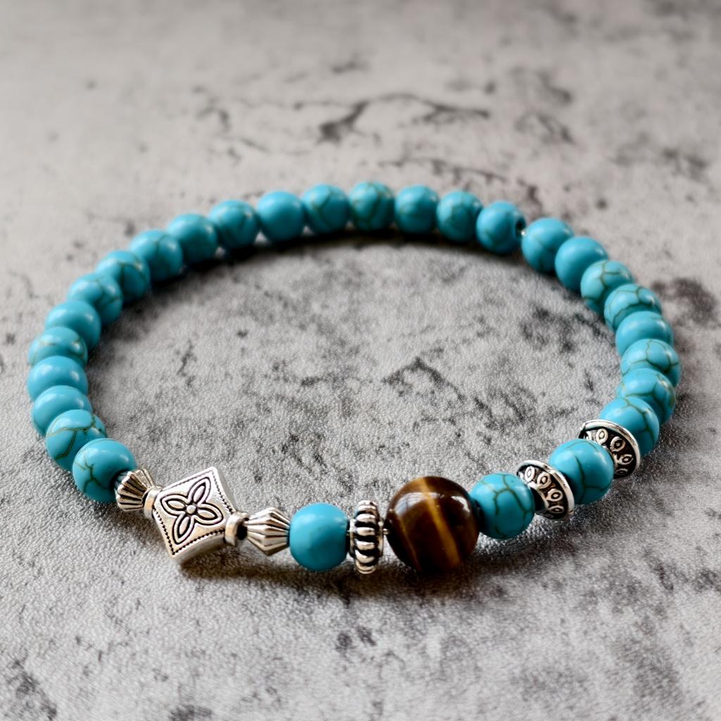 Браслет из натурального камня 6 мм бусины натуральный 7A тигровый глаз лавовый камень счастливые браслеты для женщин мужчин ювелирные изделия pulseras homme