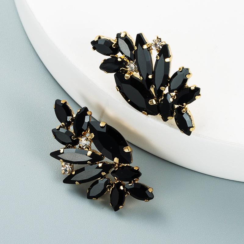 Женские простые серьги-капли из титанового стального сплава, серьги-подвески, акриловые красочные хрустальные геометрические украшения для ушей