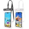 2PCS Waistline Waterproof Phone Pouch Universal Swimming Bags Sensitive Touch Screen Surfing Beach Storage Dry Bag