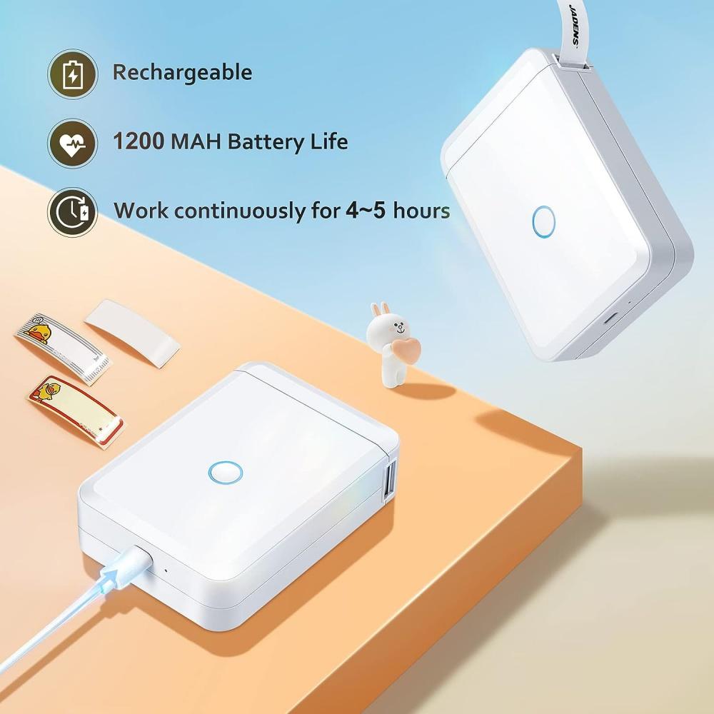 Машина для изготовления этикеток с лентой, Портативный Bluetooth-принтер этикеток D110 для хранения, доставки, штрих-кода, рассылки, офиса, дома, организации