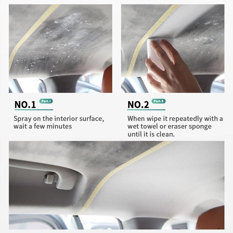 Нейтральный pH Спрей-мист для очистки салона автомобиля Средство для очистки крыши и приборной панели Средство для очистки кожи и ткани потолка Спрей-агент Аксессуары для автомобиля