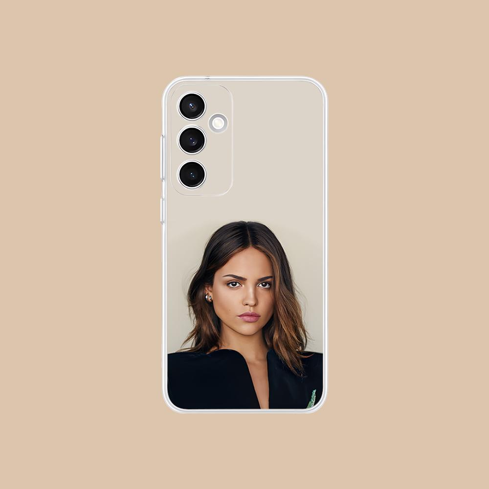 Fashion Eiza Gonzalez Clear Mobile Phone Case for Samsung Galaxy S25 S24 S23 S22 S21Plus FE Ultra Colorful Cover