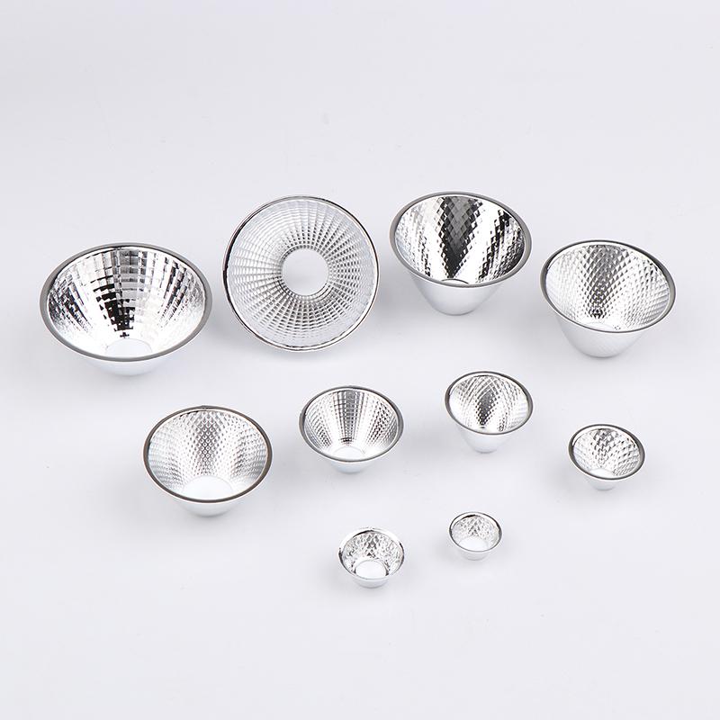 1 шт. 20-126 мм 15-120 градусов Отражатель-чаша для абажура для DIY-светильника Оптический светодиодный алюминиевый отражатель для COB-светодиода