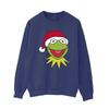 Disney Womens/Ladies Muppets Kermit Christmas Head Sweatshirt