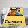 CUPHEAD Дьявол Пледы Коралловый Флис Плюшевые Зимние Магмен Дышащие Легкие Тонкие Пледы для Дома Машины Плюшевое Тонкое Одеяло