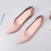 Fashion Knit Slip On Flat Shoes Women Mesh Loafers Stretch Ballet Shallow Flats Dress Shoes Moccasins Comfort Ballet Flats 2024