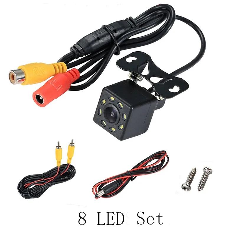 Wide Angle HD Car Rearview Camera Rear View Video Vehicle Cameras Backup Reverse Camera 12 LED Night Vision Parking Camera