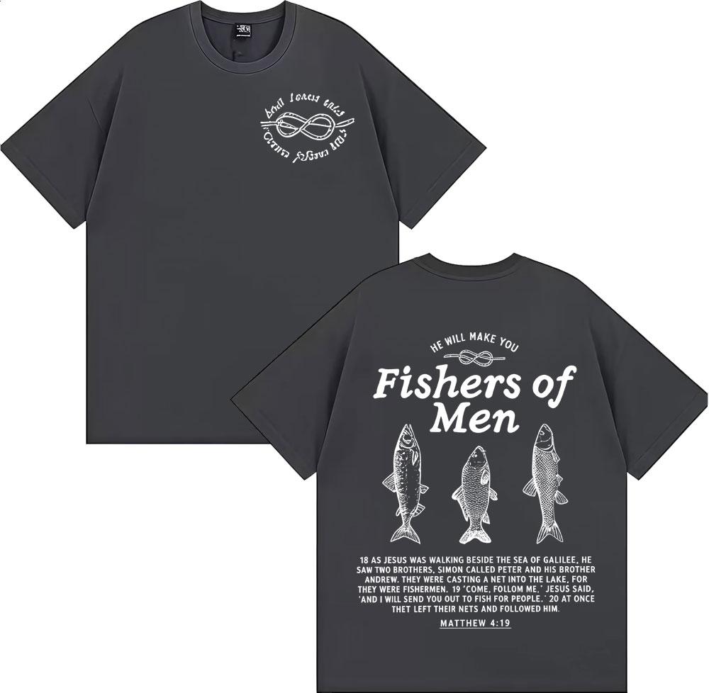 Fathers Day Fishers of Unisex Merch T Shirt Unisex WOMEN Fashion Hot Sale ONeck Tshirt High Quality Oversized T Shirts Streetwear