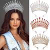 Baroque Queen Crystal Crowns With Comb Bride Headdress Luxury Crystal Princess Crown