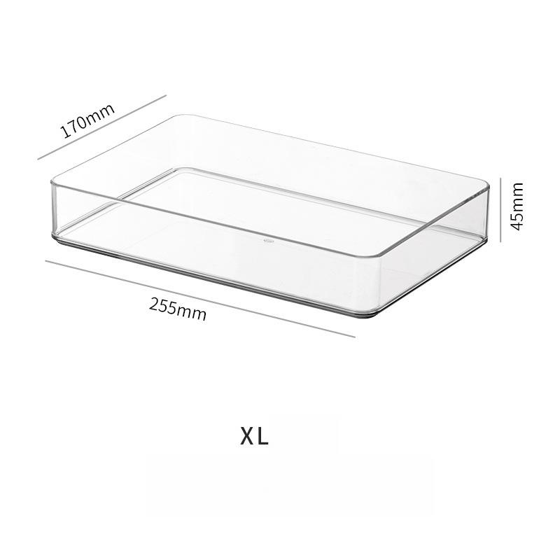 1 шт. прозрачная коробка для хранения органайзер настольный ящик для хранения контейнер ящик органайзер настольная шкатулка для украшений косметика органайзер коробки