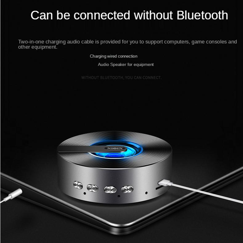 Wireless Bluetooth Speaker Loud Mobile Phone Mini Portable Outdoor Small Steel Gun Home Audio Car