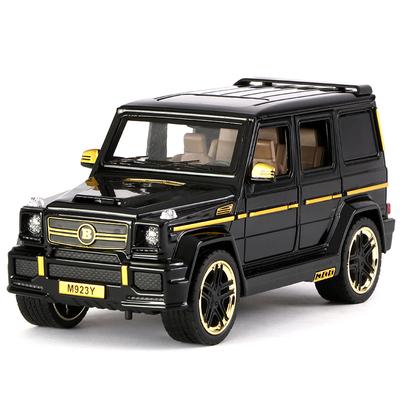 1:24 масштаба BRABUS Benz G65, металлическая литая под давлением модель игрушечного автомобиля, высокая имитация игрушечного автомобиля со звуком и светом, подарки на автомобиль