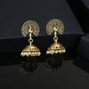 Ethnic Gold Color Peacock Heritage Jhumkis for Women
