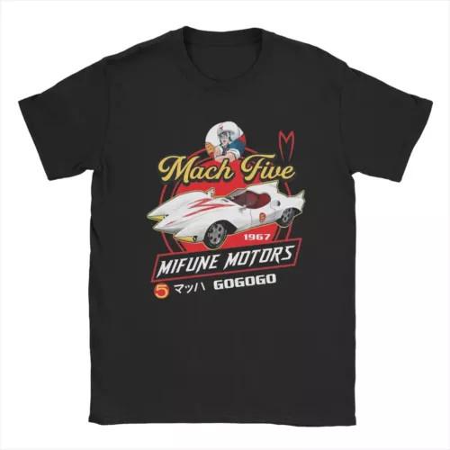 Крутая футболка Mach Five Mifune Motors Speed Racer для мужчин с круглым вырезом из хлопка Т-ш... Футболка Unisex
