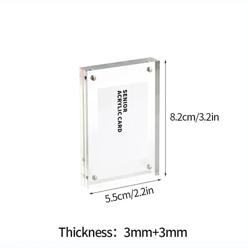 Acrylic Photo Frame Transparent Photocard Stand Picture Frame for Pictures Photocard Display Stand Room Decor Marco De Fotos