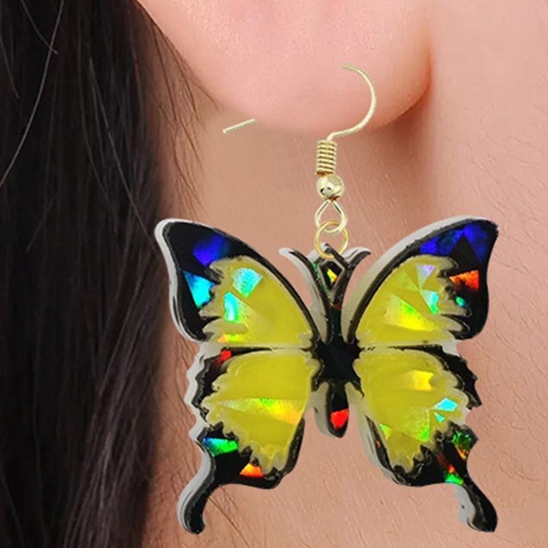 Colorful Holographic Resin Mold Silicone,Butterfly-Resin Mold,Pendant Mold for  Jewelry Making Silicone Keychain Mold