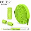 Green No-Tie Elastic Shoelace Buckle - Easy Fit for Men, Women & Children
