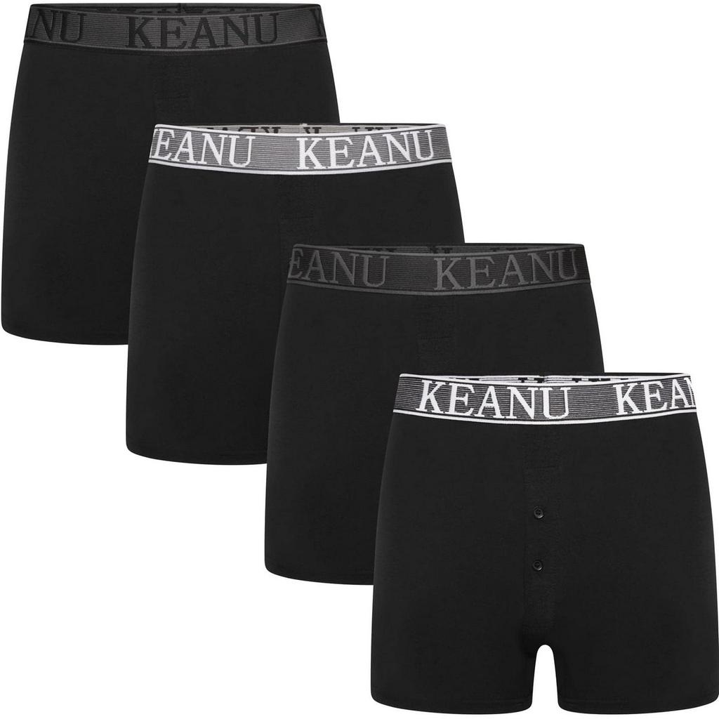 Keanu Men's Plain Boxer Shorts (Pack of 12)